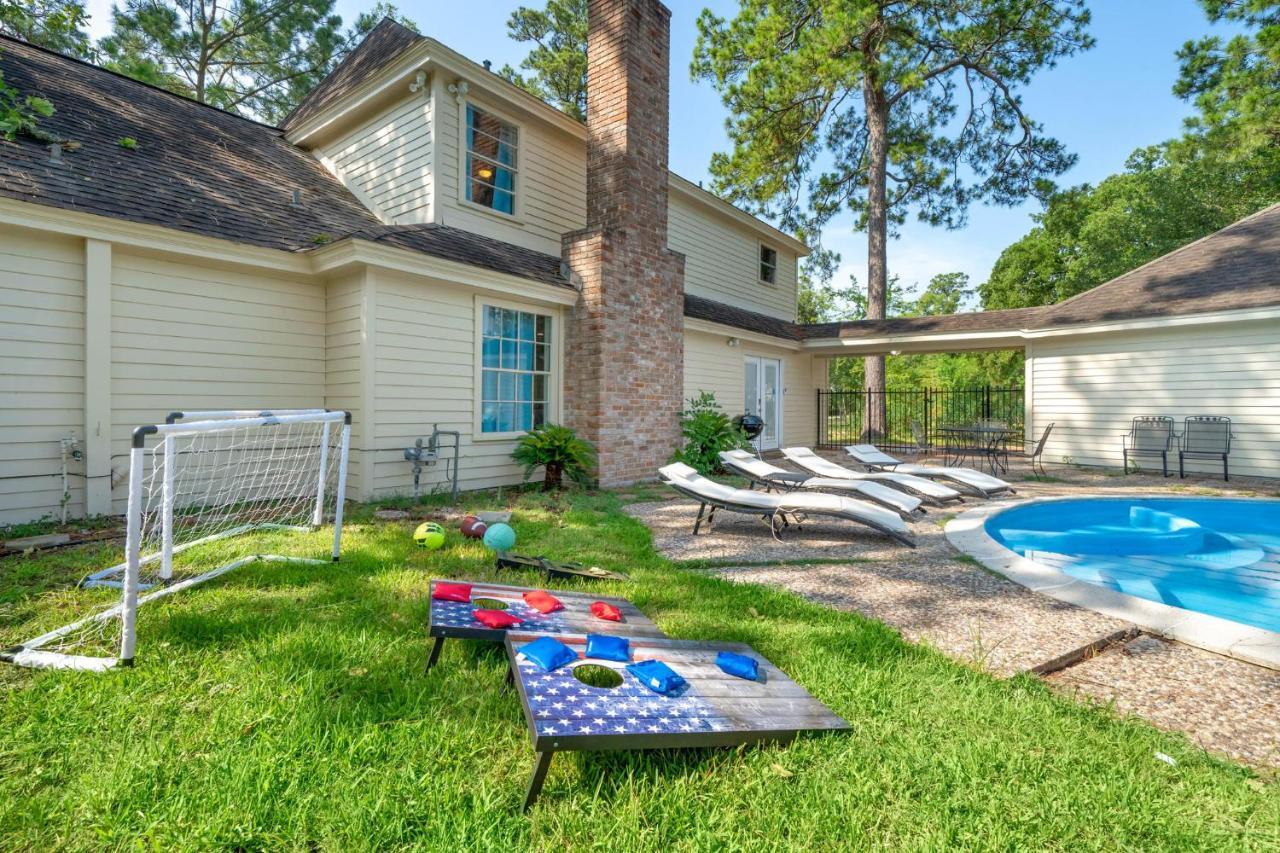 Villa Pool Oasis Games Wifi Bbq Yard Sleep 16 Houston Esterno foto